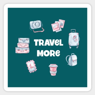 Travel More Sticker